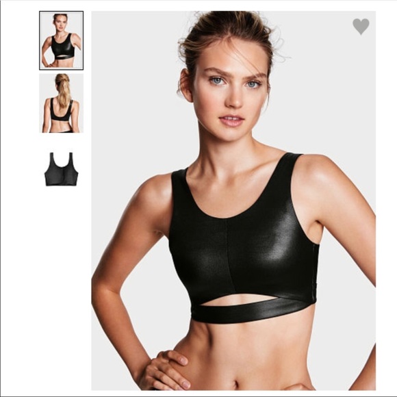 NWT! 🖤 Victoria’s Secret black sports bra - Picture 2 of 5